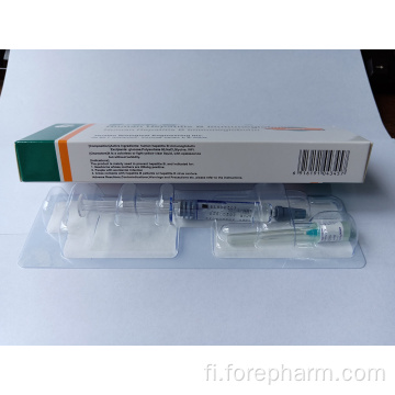 Ihmisen hepatiitti B -immunoglobuliini -injektio, jolla on korkea teho